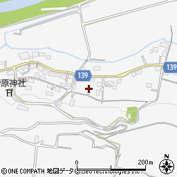 熊本県菊池市木柑子308周辺の地図