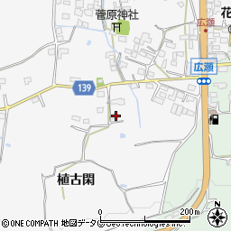 熊本県菊池市植古閑432周辺の地図