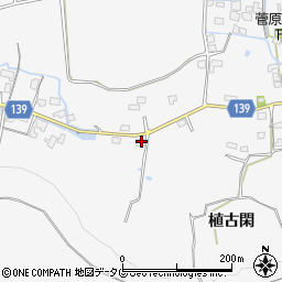 熊本県菊池市木柑子151周辺の地図