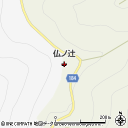 仏ノ辻周辺の地図