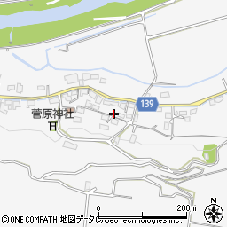 熊本県菊池市木柑子293周辺の地図