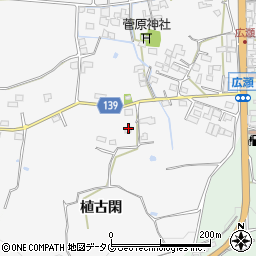 熊本県菊池市植古閑139周辺の地図