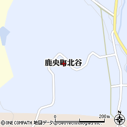 熊本県山鹿市鹿央町北谷周辺の地図