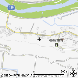 熊本県菊池市木柑子441周辺の地図