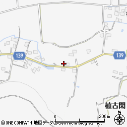 熊本県菊池市植古閑347-5周辺の地図