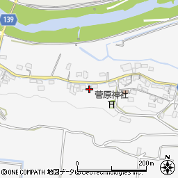 熊本県菊池市木柑子439周辺の地図