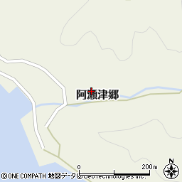 長崎県南松浦郡新上五島町阿瀬津郷周辺の地図