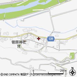 熊本県菊池市木柑子292周辺の地図