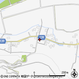 熊本県菊池市木柑子214周辺の地図