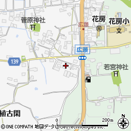 熊本県菊池市植古閑402周辺の地図