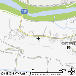 熊本県菊池市木柑子449周辺の地図