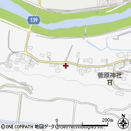 熊本県菊池市木柑子444周辺の地図