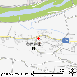 熊本県菊池市木柑子284周辺の地図