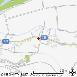 熊本県菊池市木柑子215周辺の地図