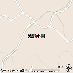 熊本県阿蘇市波野大字小園周辺の地図
