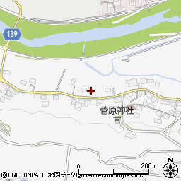 熊本県菊池市木柑子427周辺の地図