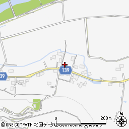 熊本県菊池市木柑子112周辺の地図