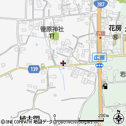 熊本県菊池市植古閑389周辺の地図
