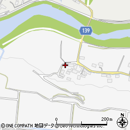 熊本県菊池市木柑子471周辺の地図