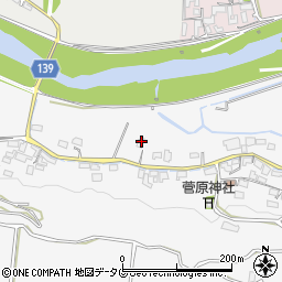 熊本県菊池市木柑子412周辺の地図