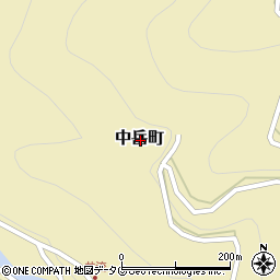 長崎県大村市中岳町周辺の地図