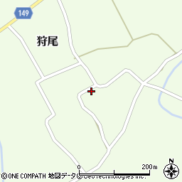 熊本県阿蘇市狩尾814周辺の地図