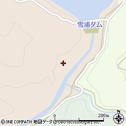 雪浦川周辺の地図