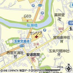 サンリブ竹田店沢青果部周辺の地図