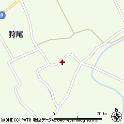 熊本県阿蘇市狩尾822周辺の地図