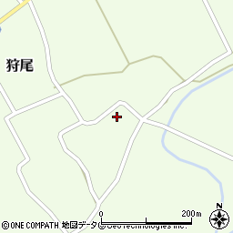 熊本県阿蘇市狩尾824周辺の地図