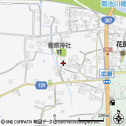 熊本県菊池市植古閑163周辺の地図