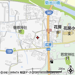 熊本県菊池市植古閑143周辺の地図