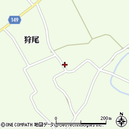 熊本県阿蘇市狩尾812周辺の地図