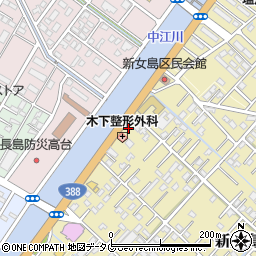 株式会社下川薬局　女島調剤薬局周辺の地図