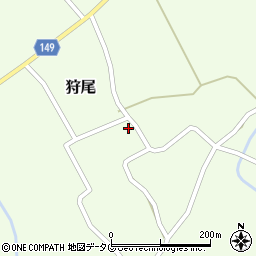 熊本県阿蘇市狩尾805周辺の地図