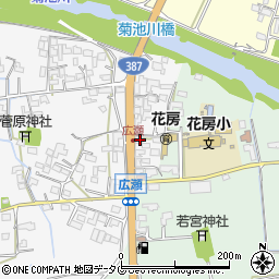 熊本県菊池市植古閑140周辺の地図