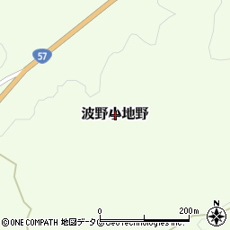 熊本県阿蘇市波野大字小地野周辺の地図