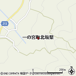 熊本県阿蘇市一の宮町北坂梨周辺の地図