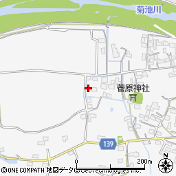 熊本県菊池市植古閑225周辺の地図