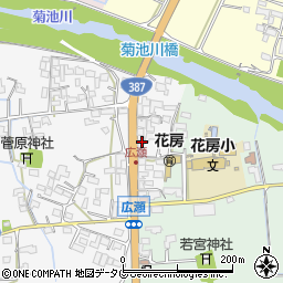 熊本県菊池市植古閑122周辺の地図
