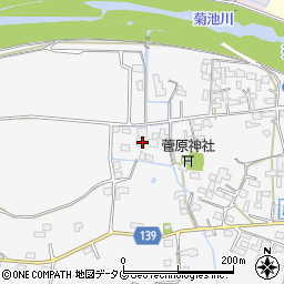 熊本県菊池市植古閑228周辺の地図