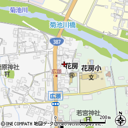 熊本県菊池市植古閑130周辺の地図