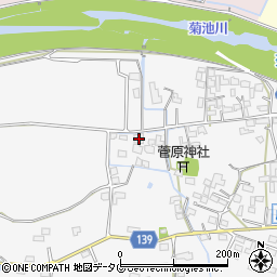 熊本県菊池市植古閑229周辺の地図