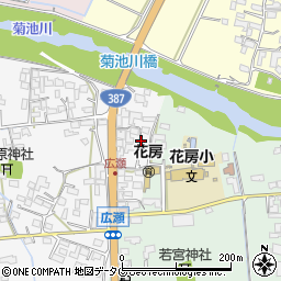 熊本県菊池市植古閑126周辺の地図