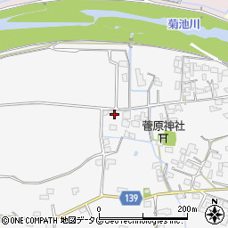熊本県菊池市植古閑230周辺の地図