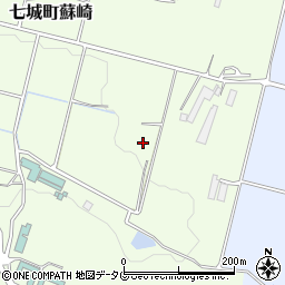 熊本県菊池市七城町蘇崎周辺の地図
