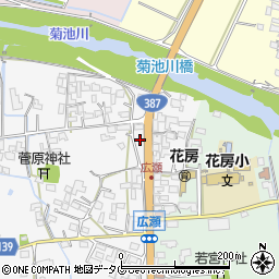 熊本県菊池市植古閑117周辺の地図
