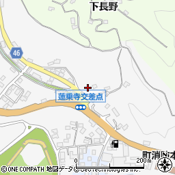 愛媛県愛南町（南宇和郡）蓮乗寺周辺の地図