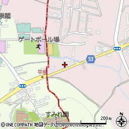 熊本県菊池市七城町小野崎896周辺の地図