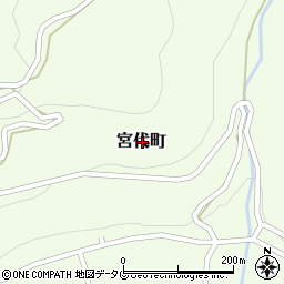 長崎県大村市宮代町周辺の地図
